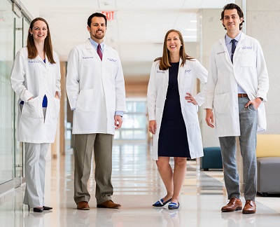 Drs. Becky Browning, Fowler Joiner, Meredith Sloan, and Lucas Buchanan